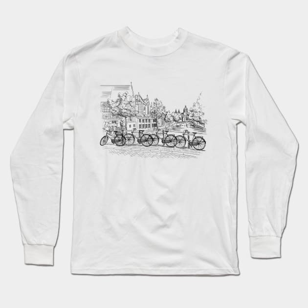 Amsterdam Long Sleeve T-Shirt by TeesAndTheCities